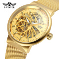 Winner 8126 Chinese Mens Mechanical Watches Analog Hollow Design Automatic Watch Logo